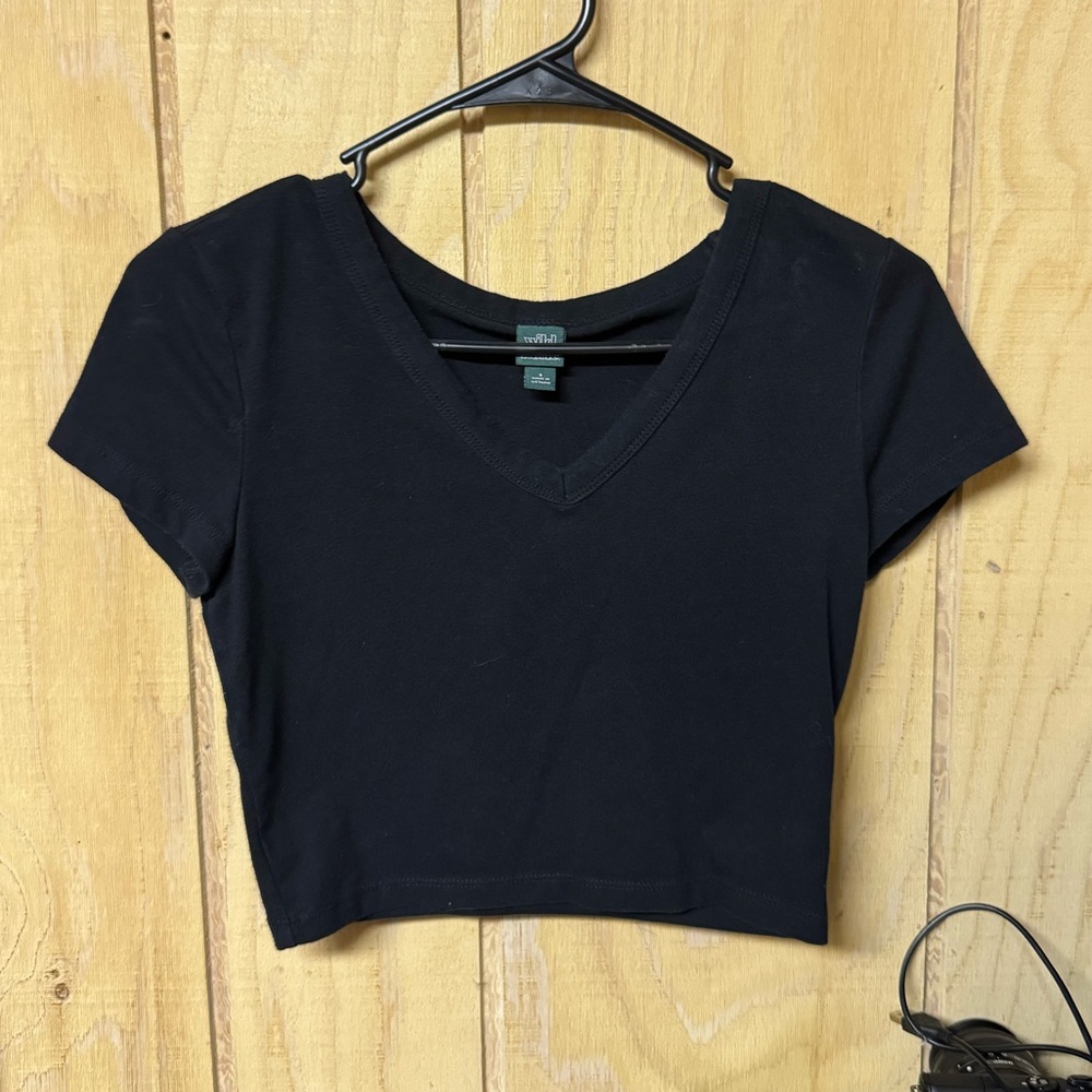 Wild Fable Black Crop Top - Small